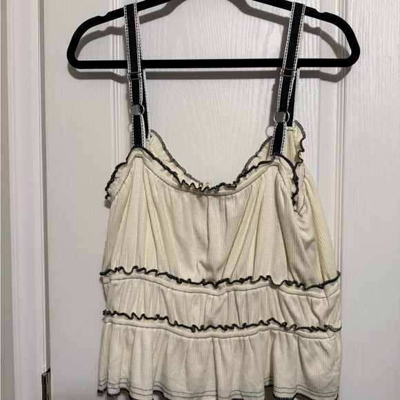 Pilcro Cream and Black Top - Picture 7 of 8